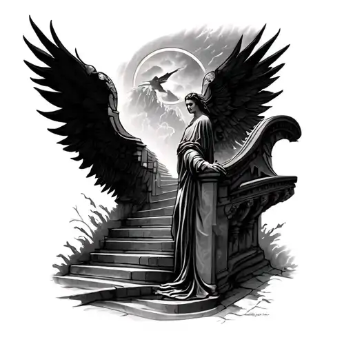 Upper Left Chest Stair Way To Heaven