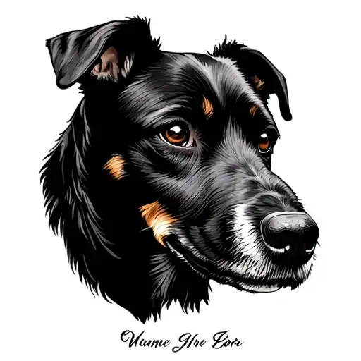 Dog Memorial With Name