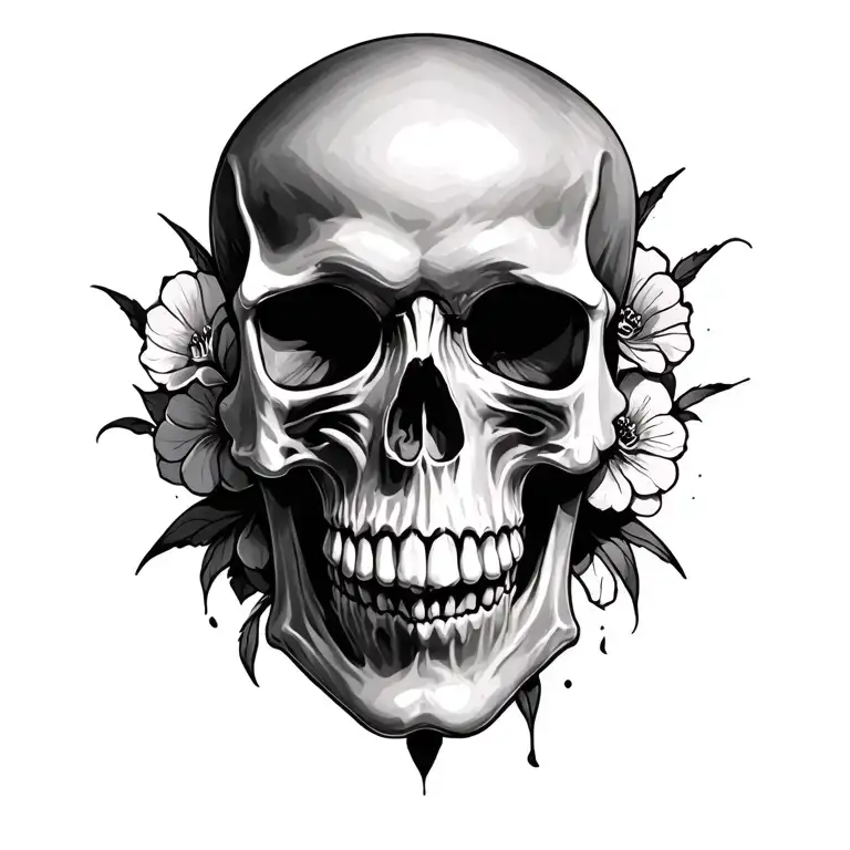 Skull Tattoos Which Are Realistic For The Shoulders