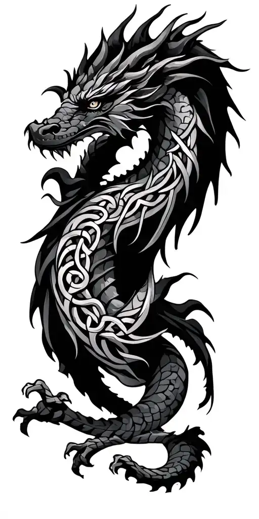 Celtic Dragon Wrapped