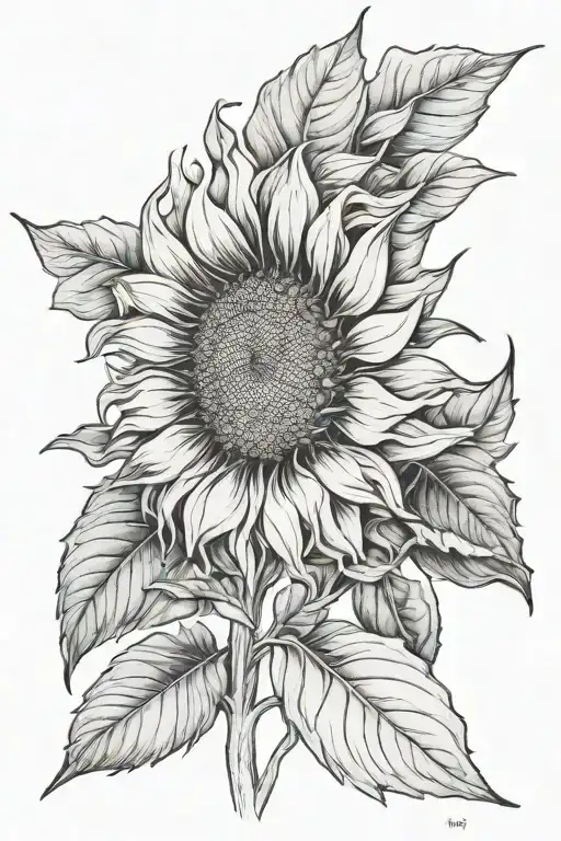 Sunflower Blooming