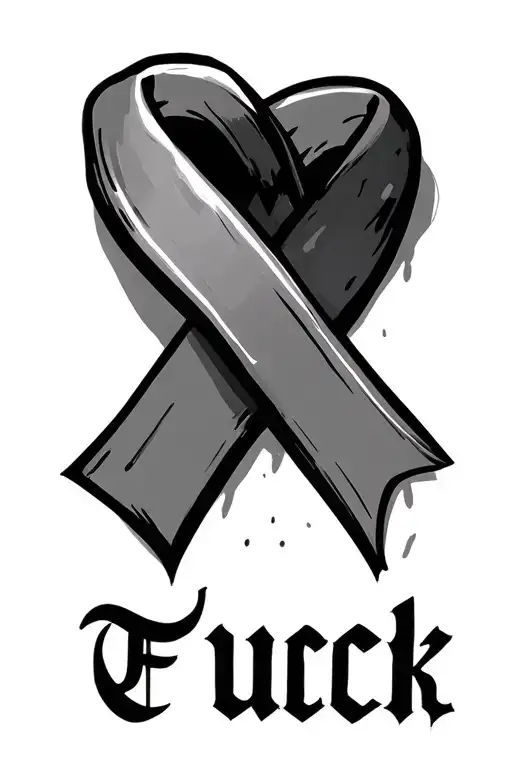 Fuck Cancer Ribbon