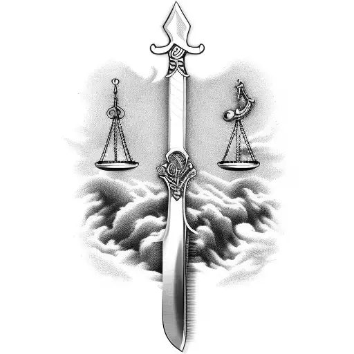 Scale Of Justice Is A Sword