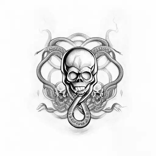 Skull And Snakes