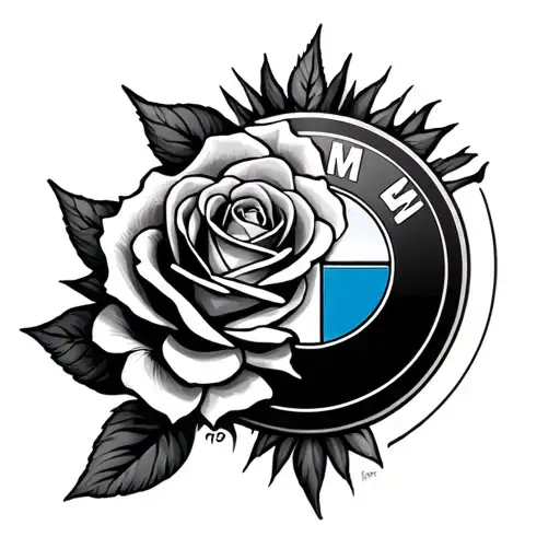 Memorial Tattoo Name Jarek Rose Bmw Logos And La Logo