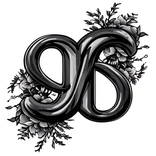 Infinity Sign With Letters J And D In Symbol