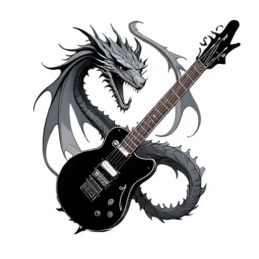 Dragon And Guitar