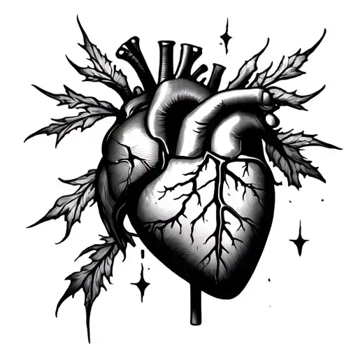 Pain Heart Break Survival Tatoo