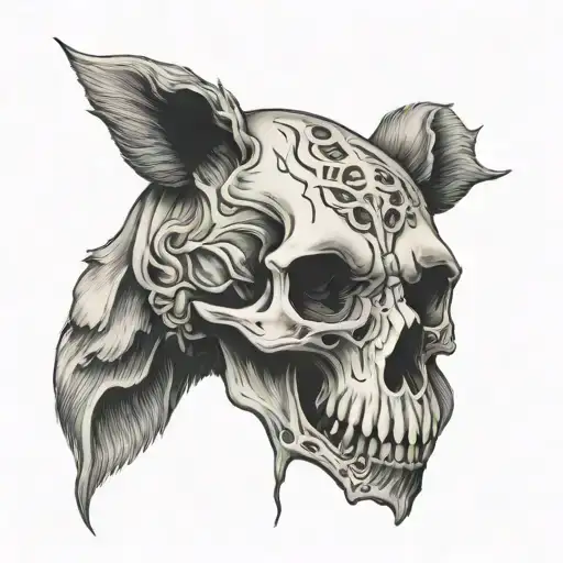 Bear Skull Momento Mori Forearm