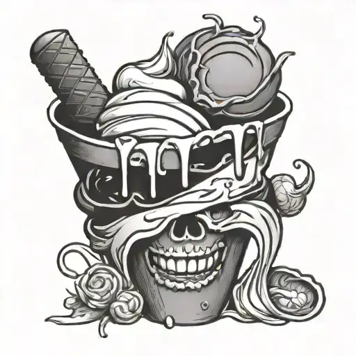 Black Mamba Ice Cream Sundae