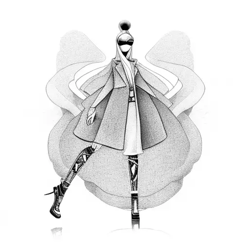 A Fashion Runway With Cartoon Characters As Models