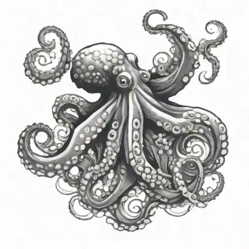 Octopus With Jellyfish