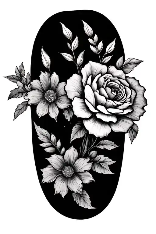 Memorial For Mom Tattoo Fine Line Floral