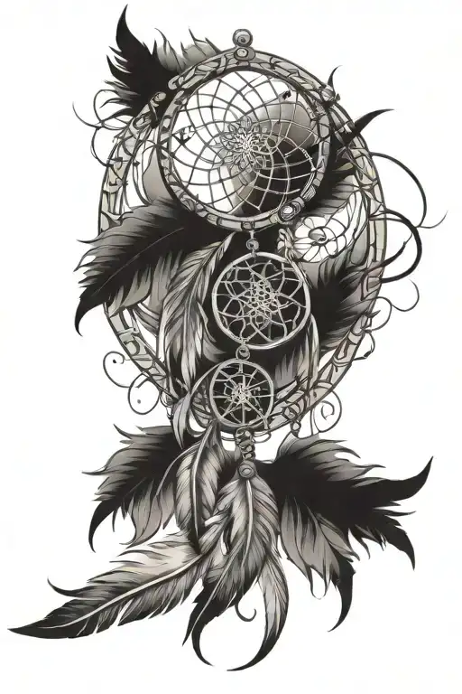 Infinity With The Number 6 And A Dreamcatcher