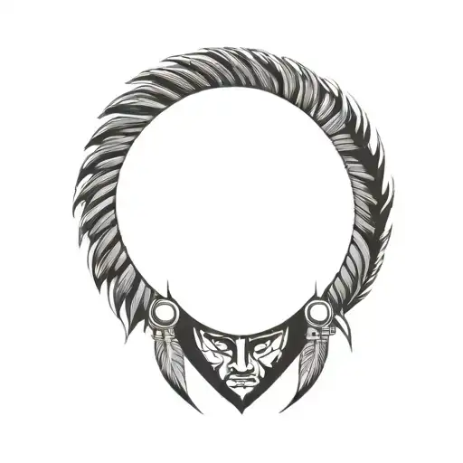 Indian Head Tattoo Design