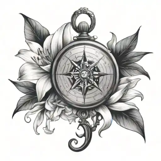 Compass And Lillies Wrapping