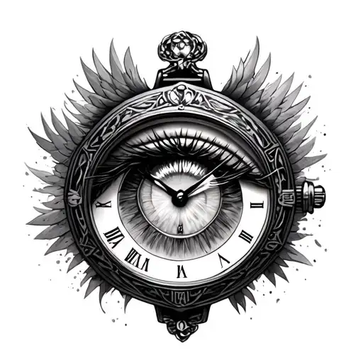 Angel San Miguel And An Eye -Shaped Watch