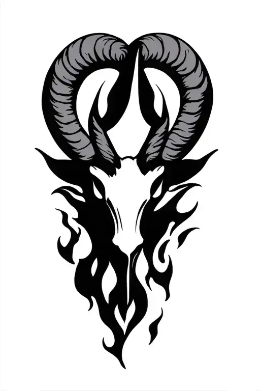 Aries Sign Minimalist Fire Personal Growth