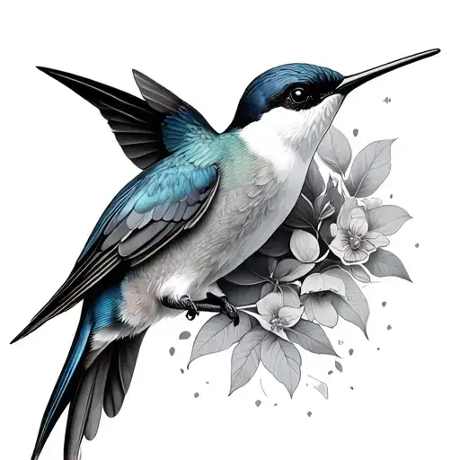 Swallow And Hummingbird
