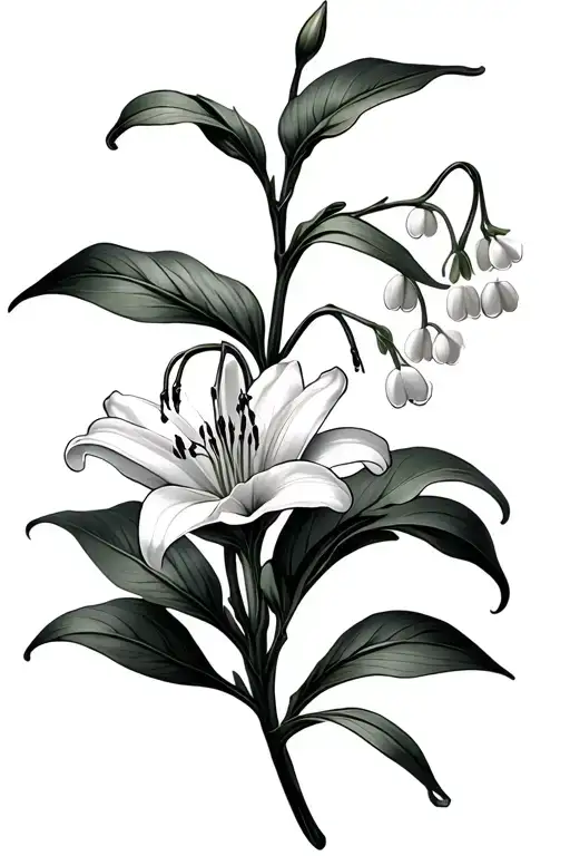 Lily Of The Valley Intertwined