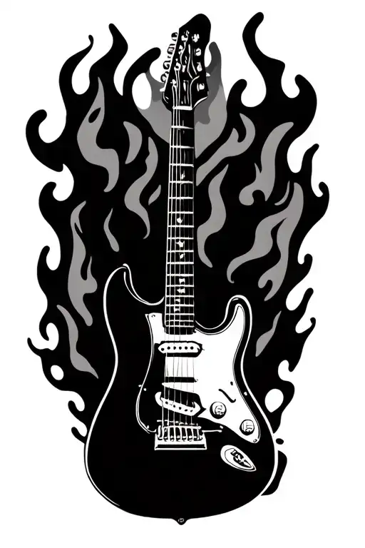 Guitar On Fire