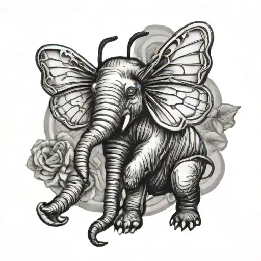 Elephant Bee Sitting