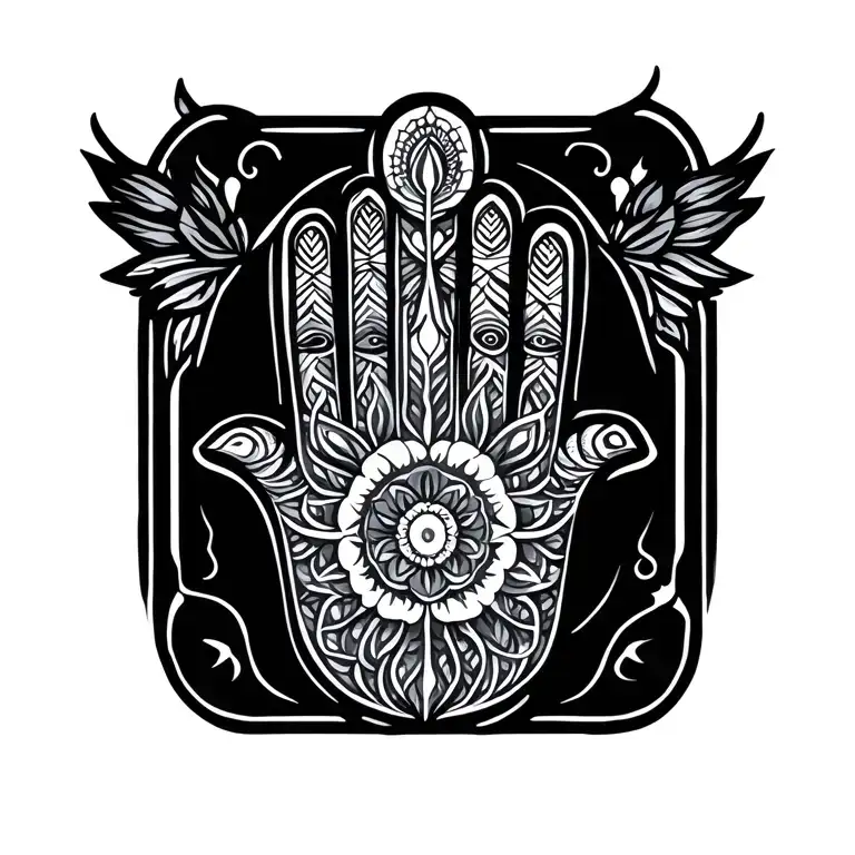 Saggitarius Hamsa Hand