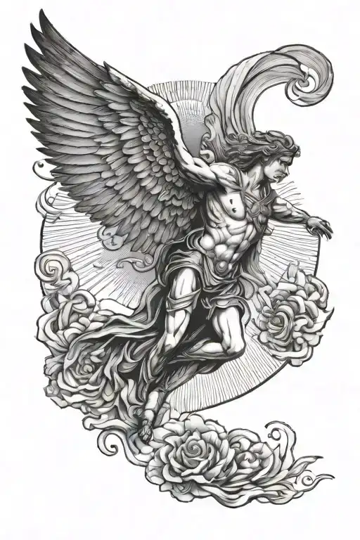 Icarus Flying Towards The Sun