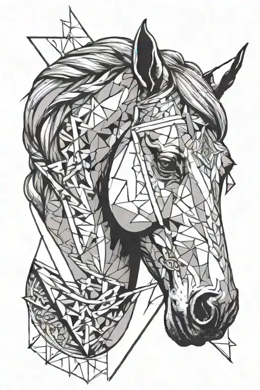 Horse Head In Triangle