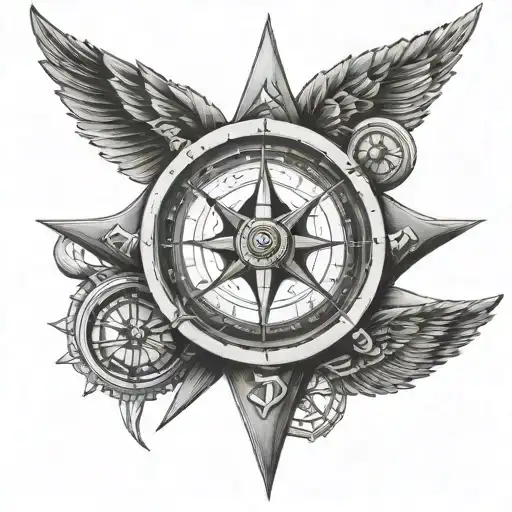 45 Pound Gym Plate As A Compass