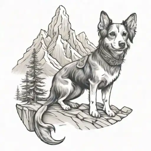 Mountain Travel Children Dog