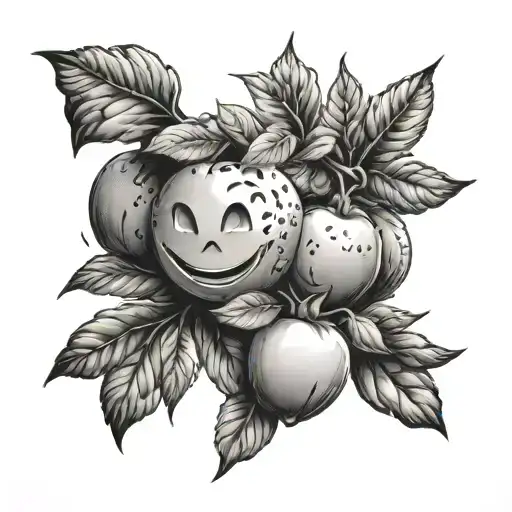 Tree And Smile Fruits