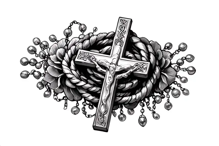 Christian Rosary Wrapped