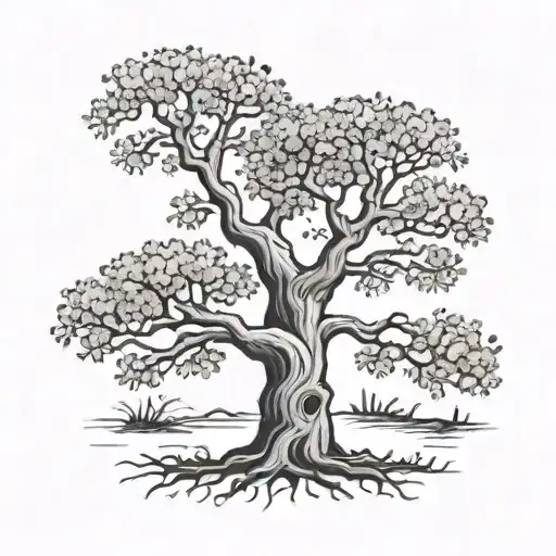 A Tree With Smiles Embedded In It