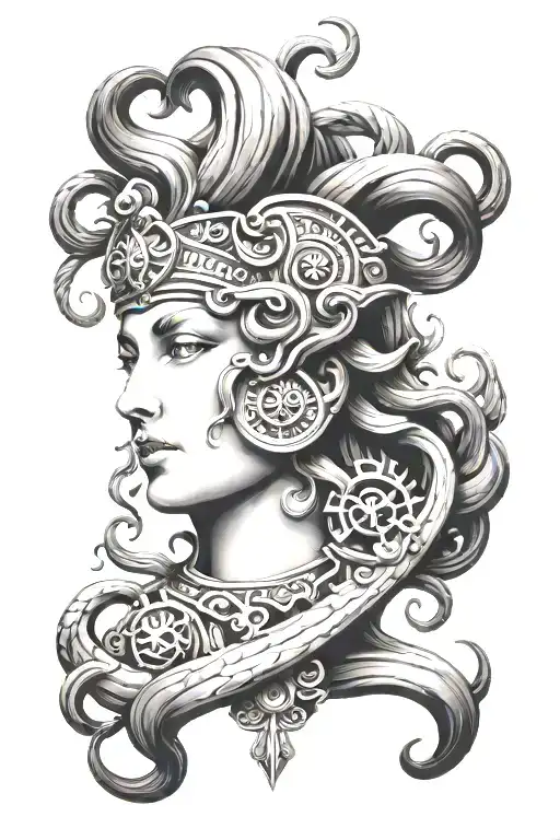 Athena Shield Medusa Head