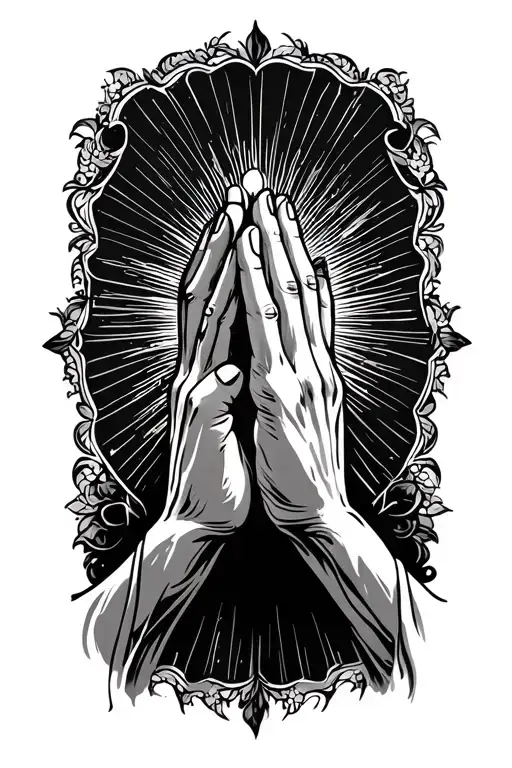 Praying Hands Forming
