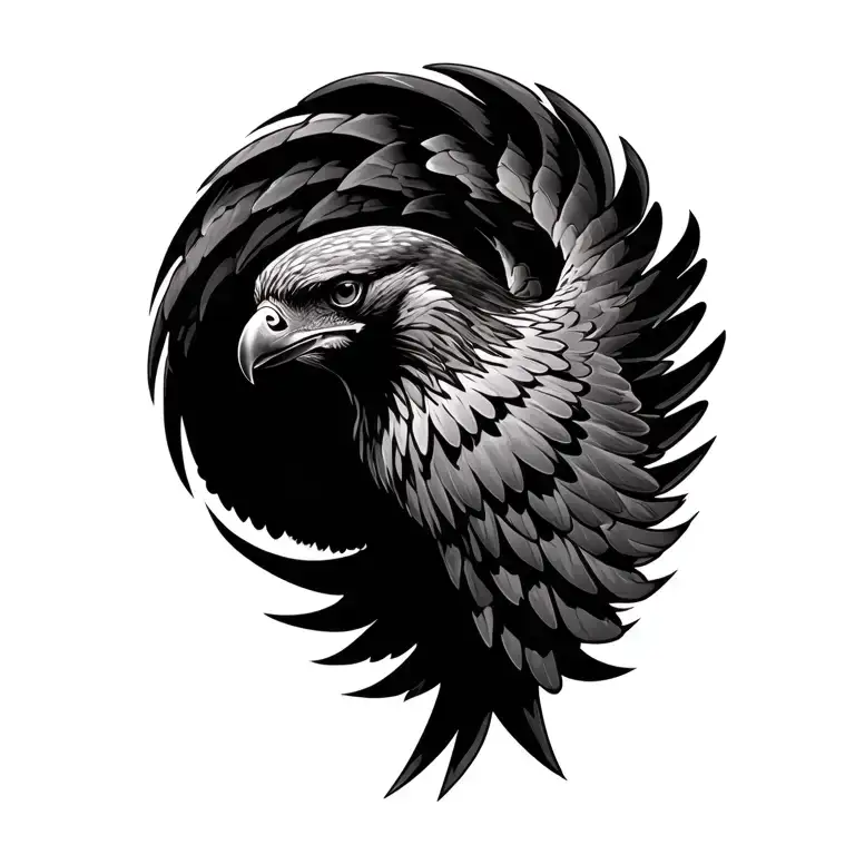 Hawk Flight Sequence Spiral