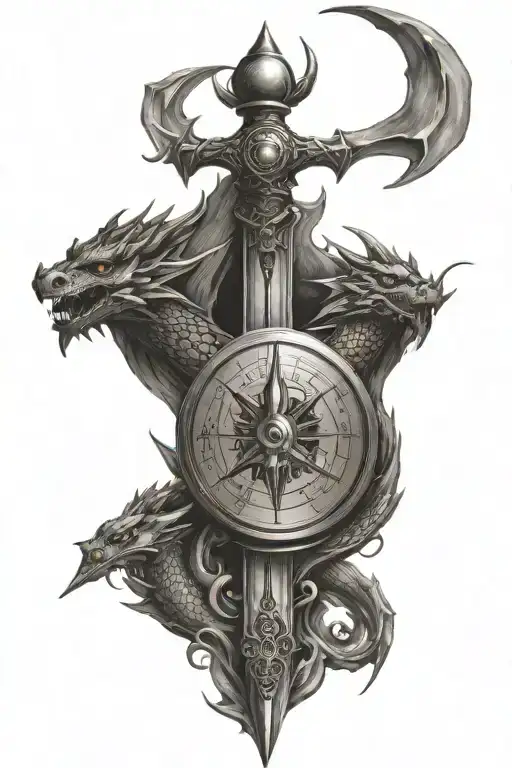 Dragon Sword Compass