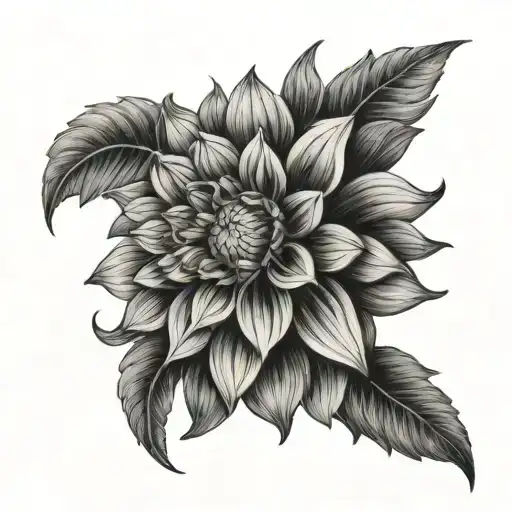 Dahlia With Angel Wings