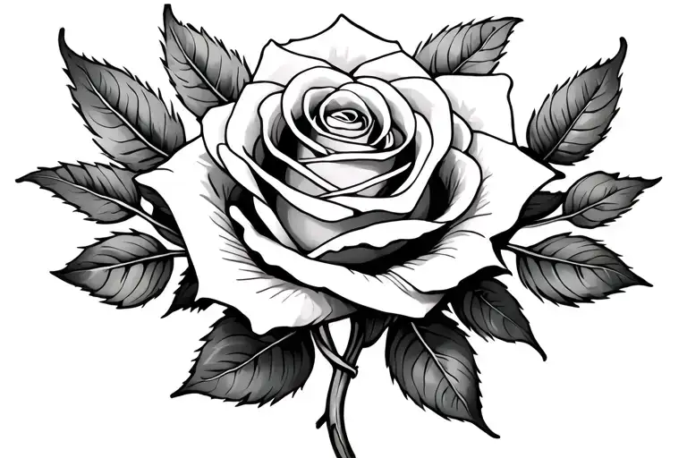 Faith With A Rose Intertwined