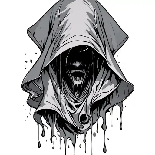 Hood With A Flowing Tear