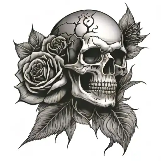 Skull And Roses