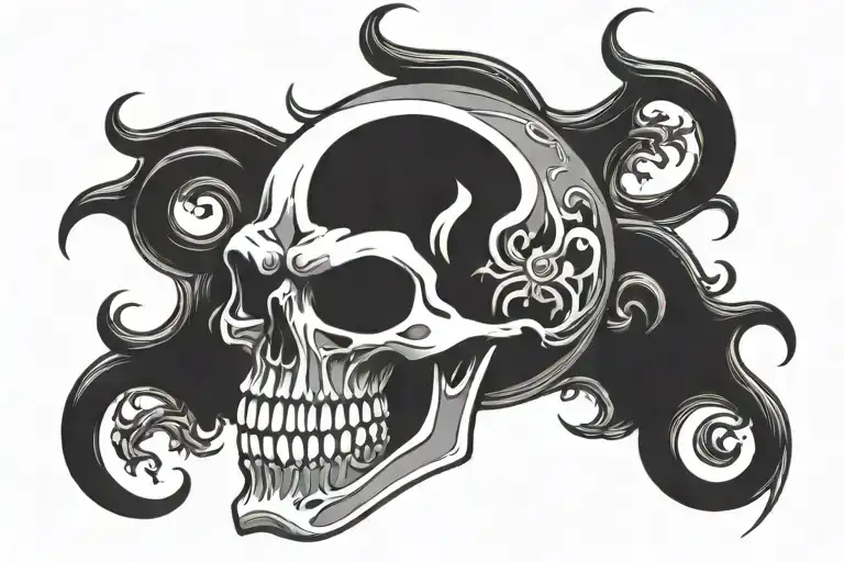Danzig Skull Negative Space