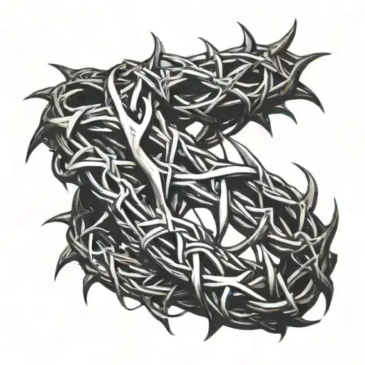 Christian Crown Of Thorns Wrapped