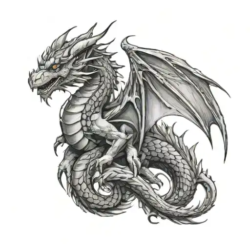 Dragon With A Wizard And Which