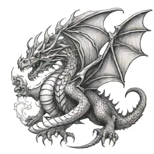 Dragon With A Wizard And Which