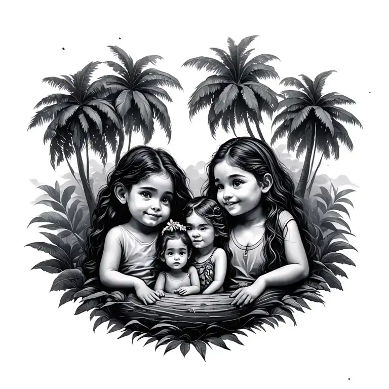 Family Jungle Setting