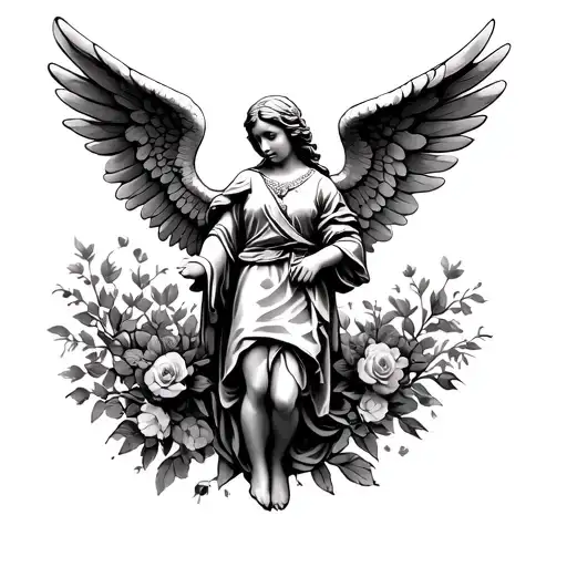 Military Memorial With Angel