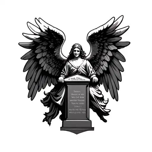 Military Memorial With Angel