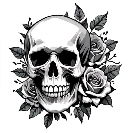 Skull And Roses
